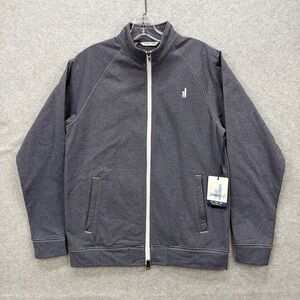 Johnnie-O Jacket Mens Small Blue Gray Heather Full Zip Quest Prep-Formance‎ NEW